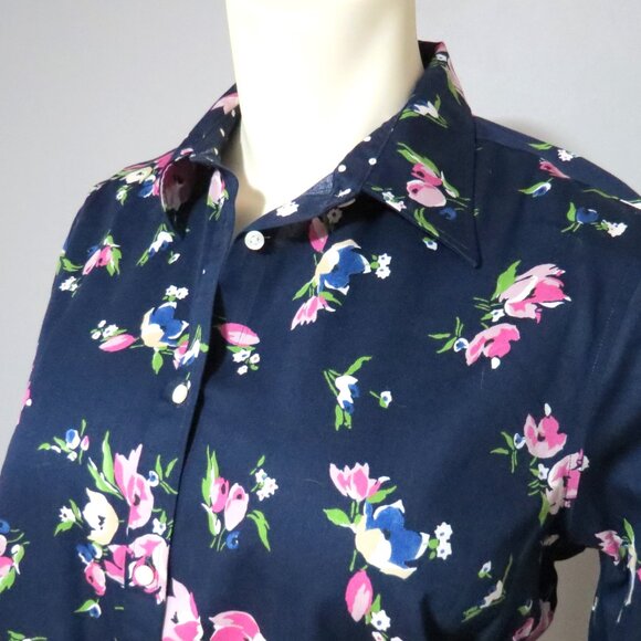Chaps by Ralph Lauren Floral Button Down Shirt Size 2X - Picture 3 of 11